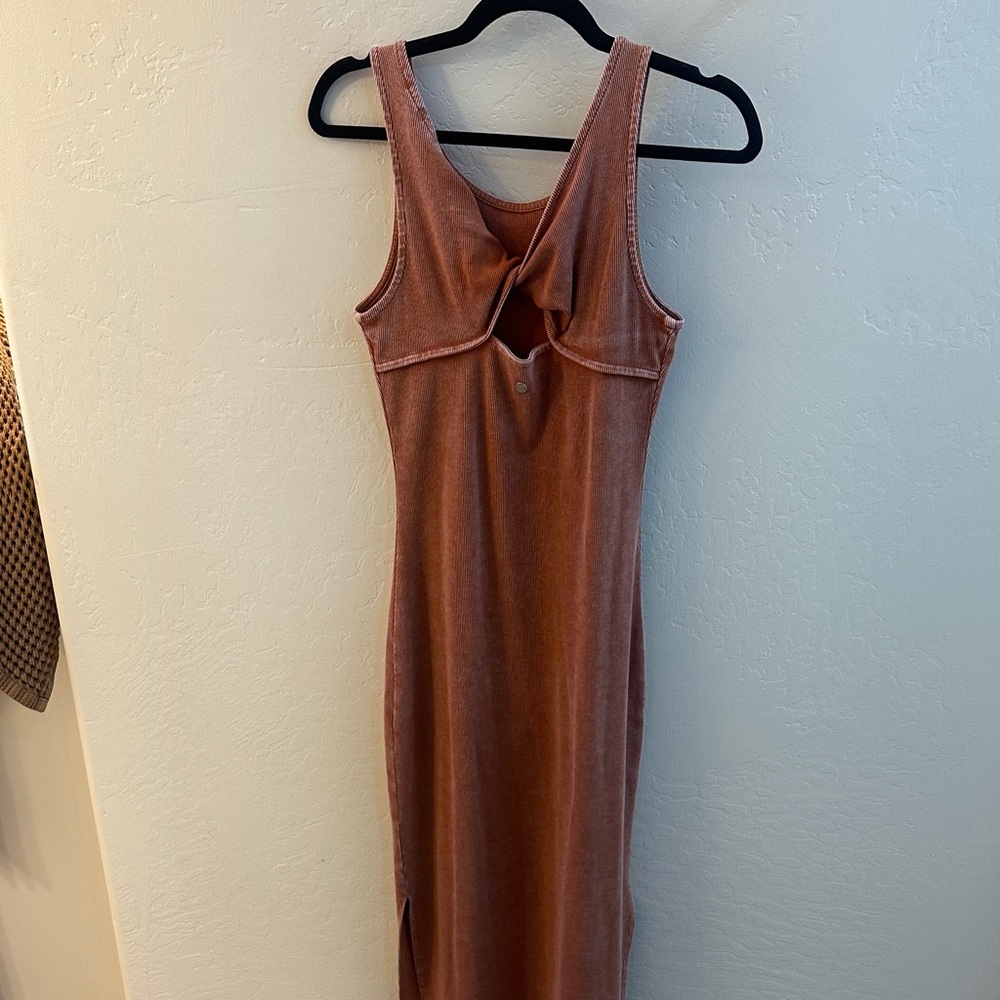 Roxy Backless Rust Dress - image 1